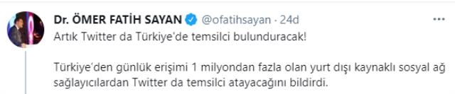 Sosyal medya devi Twitter, Türkiye'ye temsilci atayacak