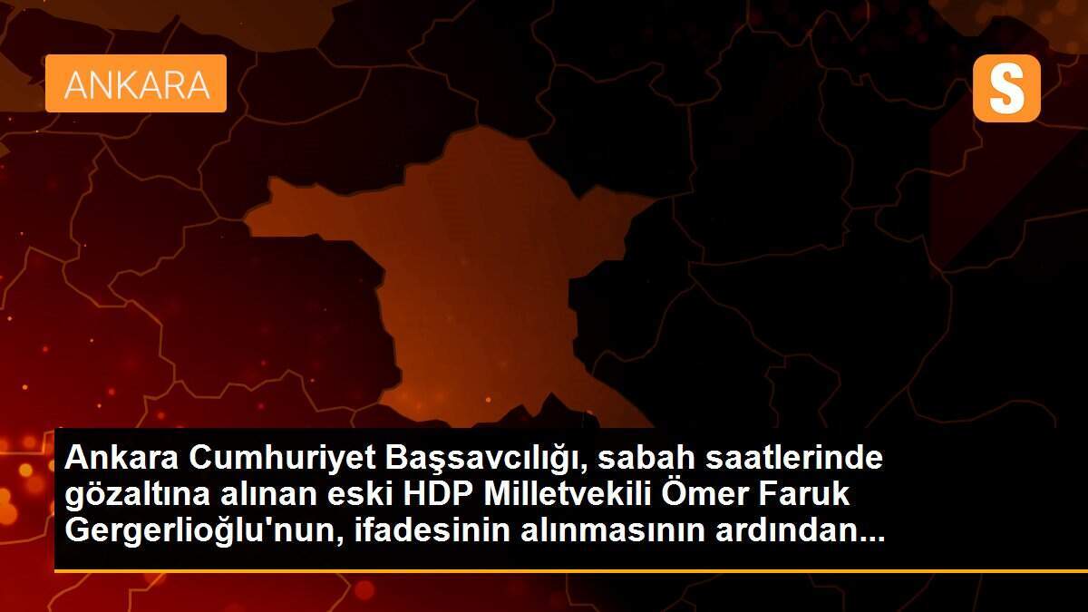 HDP\'li Ömer Faruk Gergerlioğlu serbest bırakıldı