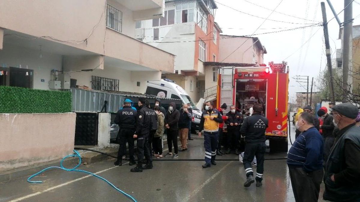 Mutfaktaki ocak yangına sebep oldu