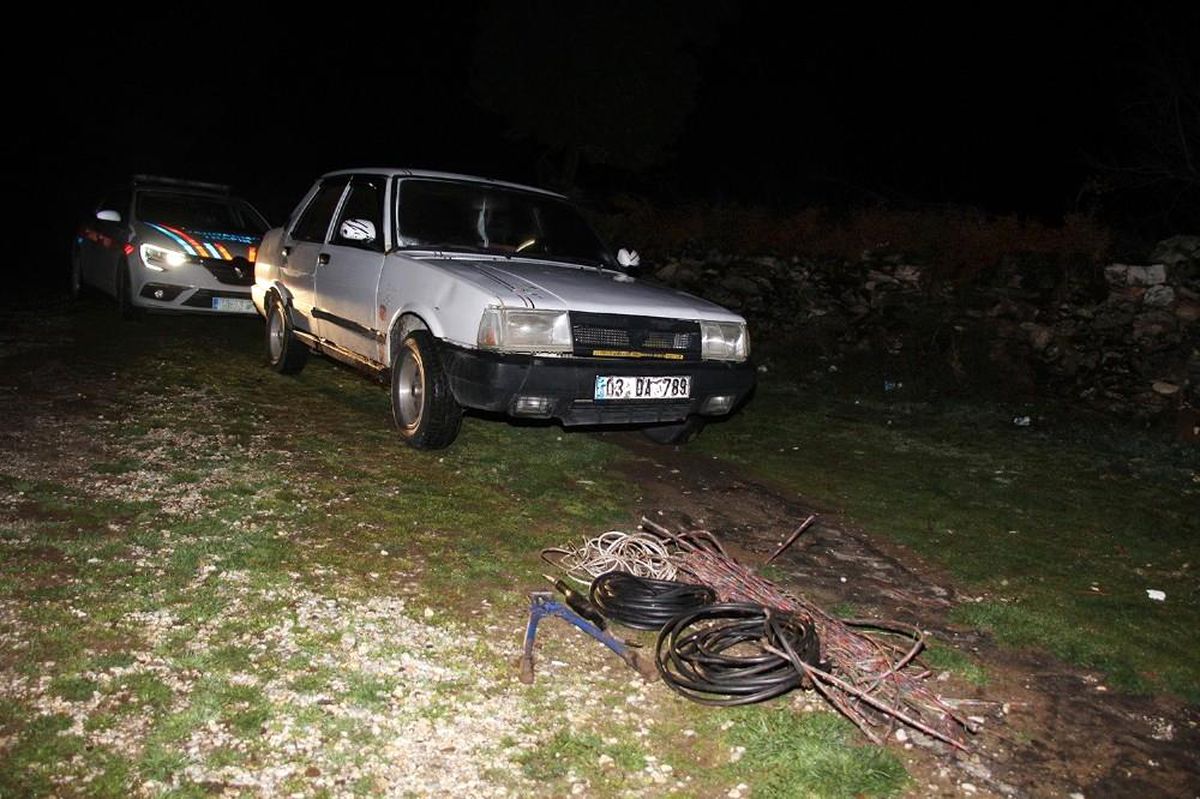 Suçüstü yakalanan kablo hırsızı serbest bırakıldı