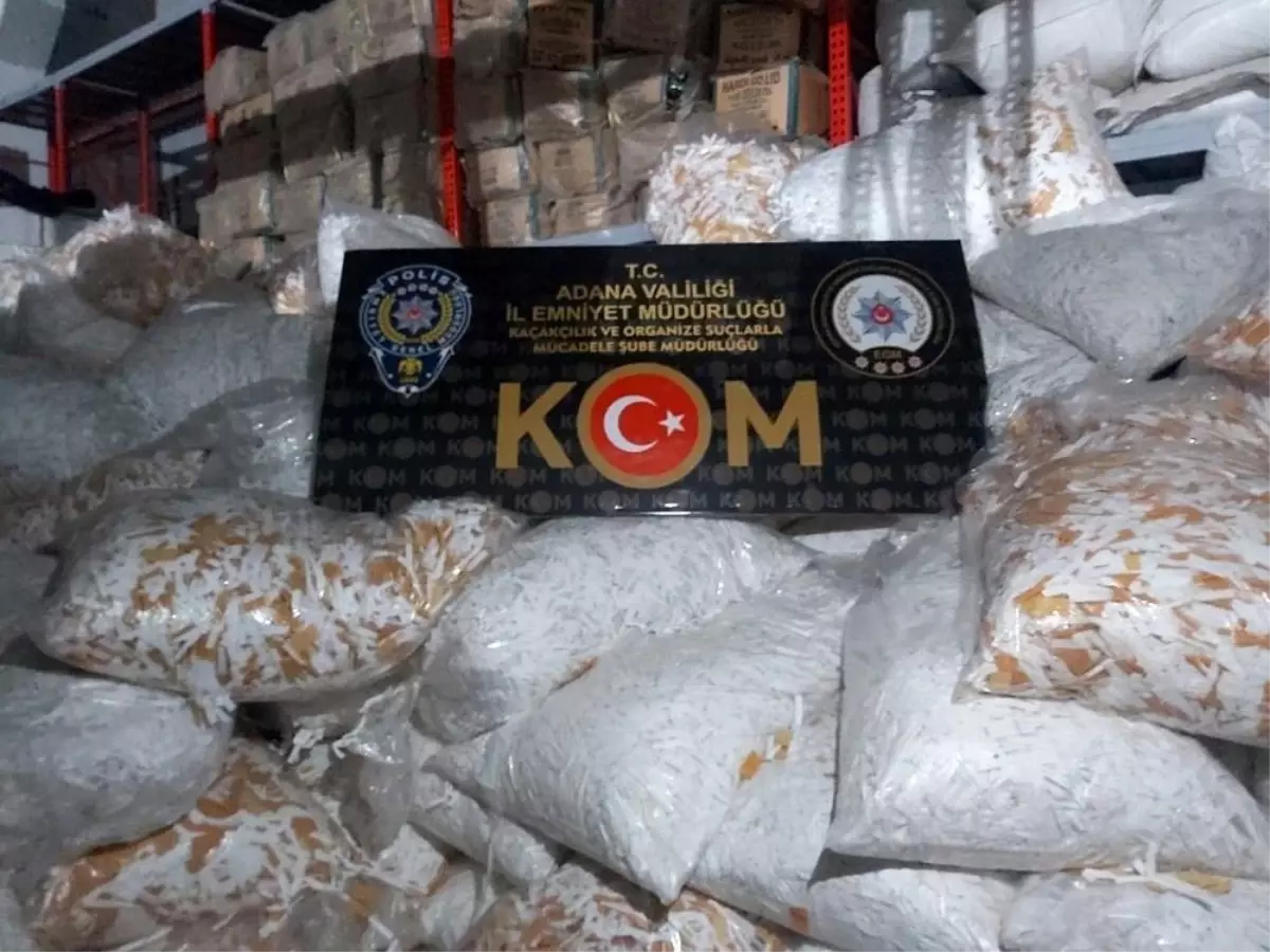 Adana\'da 4 milyon 950 bin kaçak makaron ele geçirildi
