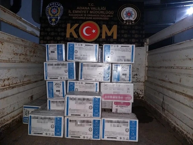 Adana'da 4 milyon 950 bin kaçak makaron ele geçirildi
