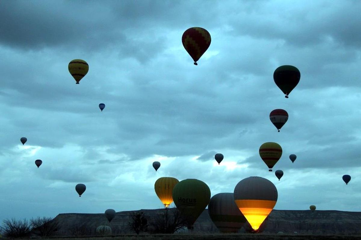 Kapadokya\'da balon turları iptal edildi