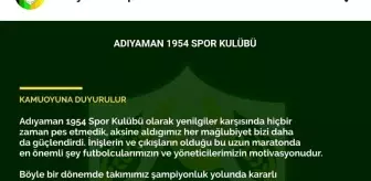 Adıyaman 1954 Spor'da prim çıkmazı