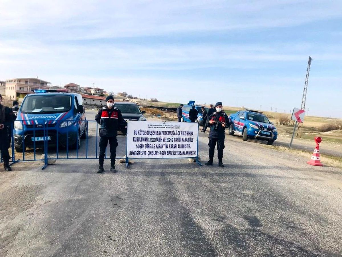 Gülşehir Emmiler köyünde karantina sona erdi