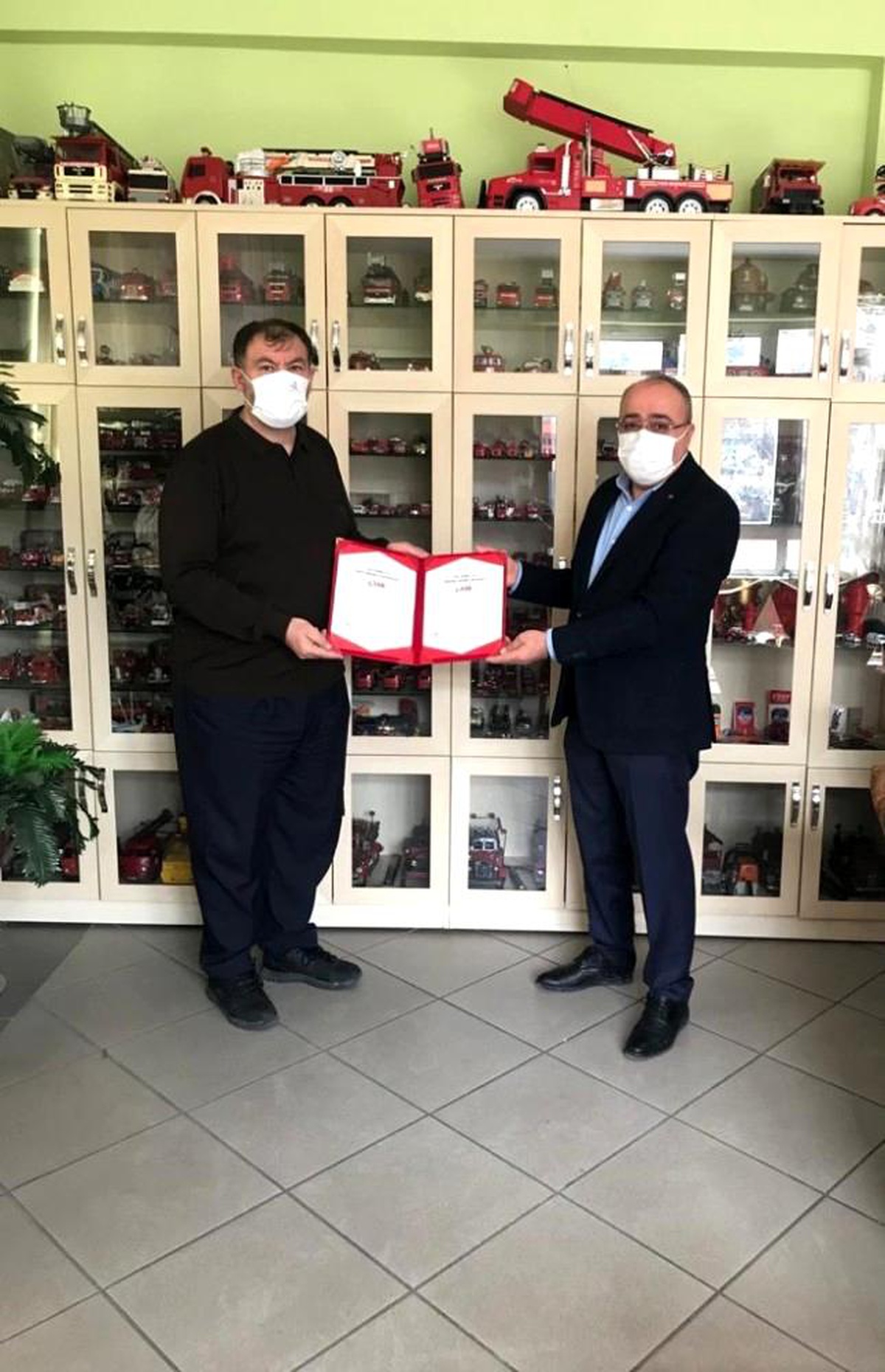 Konya İtfaiyesi "Kovid-19 Güvenli Hizmet Belgesi" aldı