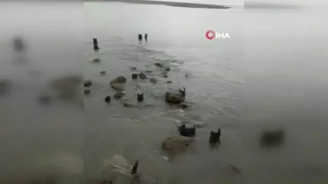 Son dakika haber! Sahilde yaşanan gelgit olayı kameralara yansıdı