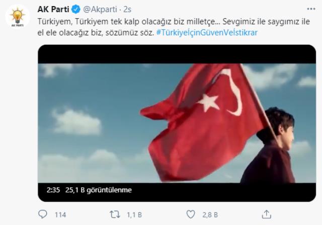 AK Parti'den büyük kongreye özel yeni klip: Sen ben yok, Türkiye var