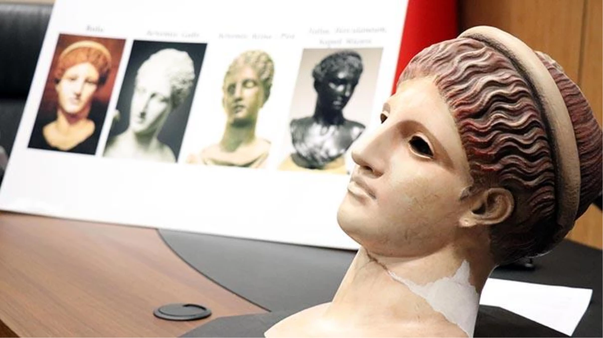 Bolu\'da sergilenen 2 bin yıllık heykel başının "Tanrıça Artemis"e ait olduğu tespit edildi