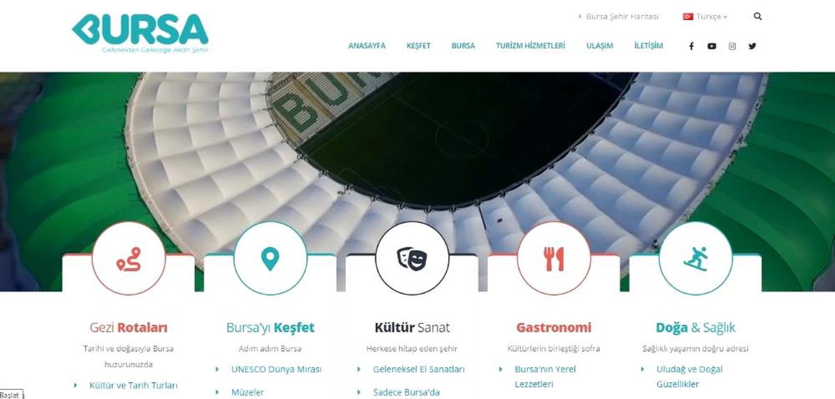 Bursa\'nın turizm portalı yayında