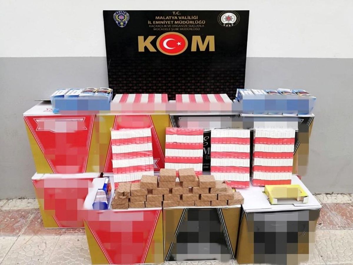 Kaçak sigaraları satamadan yakalandı