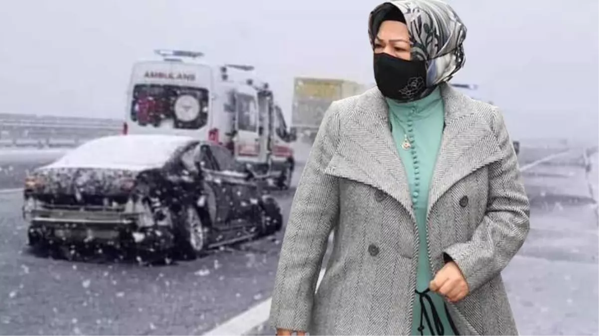 Sancaktepe Belediye Başkanı Şeyma Döğücü, kongre dönüşü kaza geçirdi