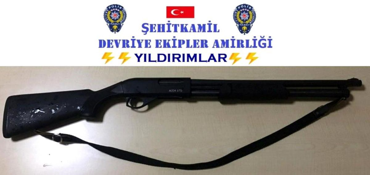 Gaziantep\'te kalem görünümlü silah yakalandı