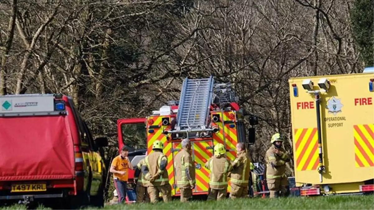 İngiltere Kraliyet Hava Kuvvetleri\'ne ait uçak düştü