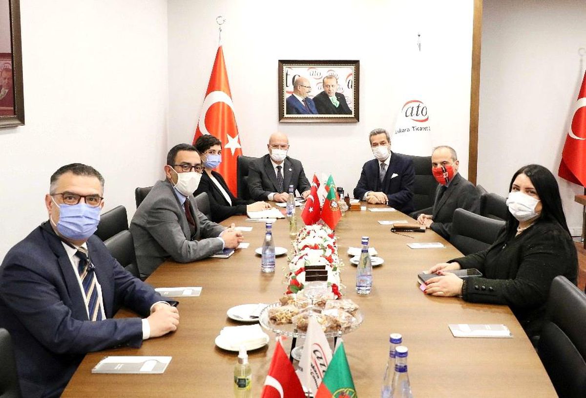 Portekiz\'in Ankara Büyükelçisi Leitao, ATO Başkanı Baran\'ı ziyaret etti