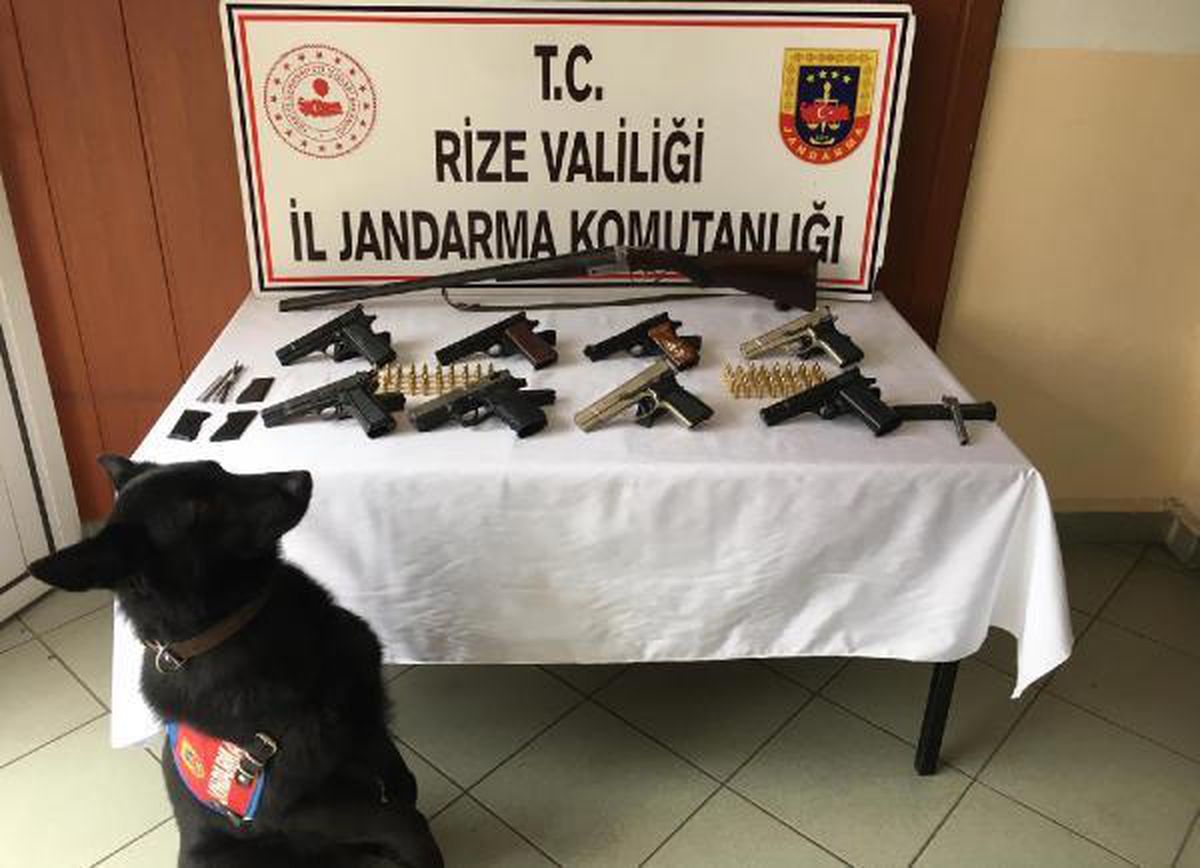 Rize\'de silah kaçakçılığı operasyonu