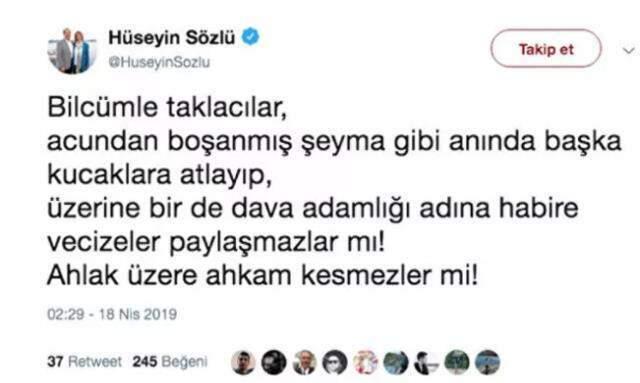 Şeyma Subaşı'na hakaret eden Hüseyin Sözlü'ye 5 ay hapis cezası