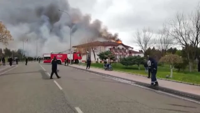 Son dakika haberleri | Türkiye Petrolleri Kristal Park Sosyal Tesisleri'nde yangın çıktı