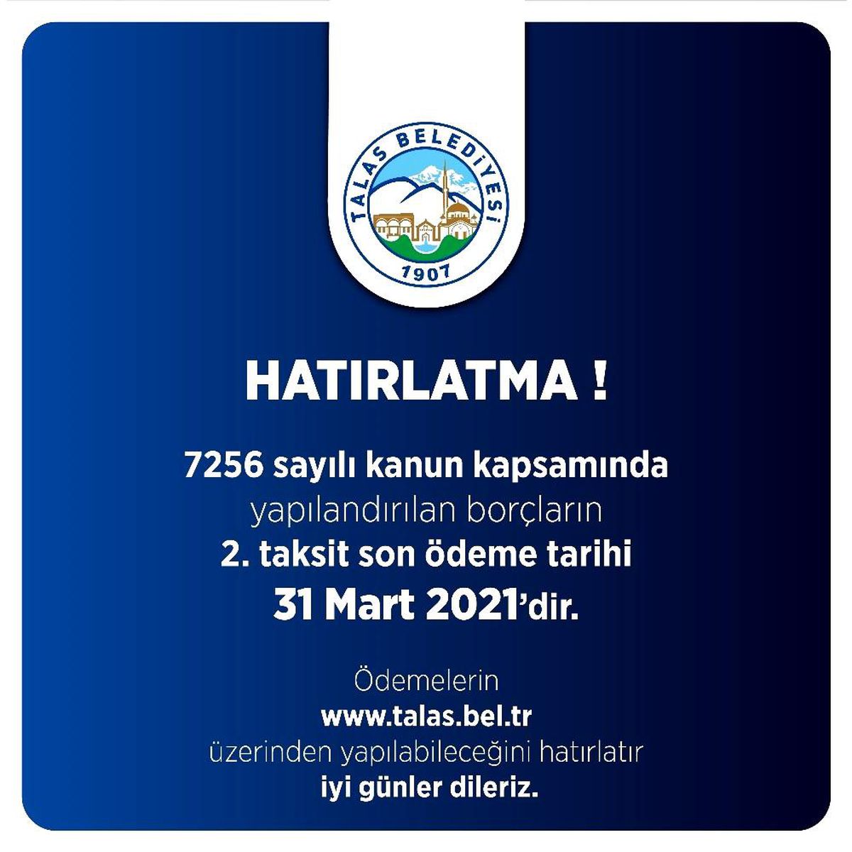 Yapılandırma 2. taksitte son günler