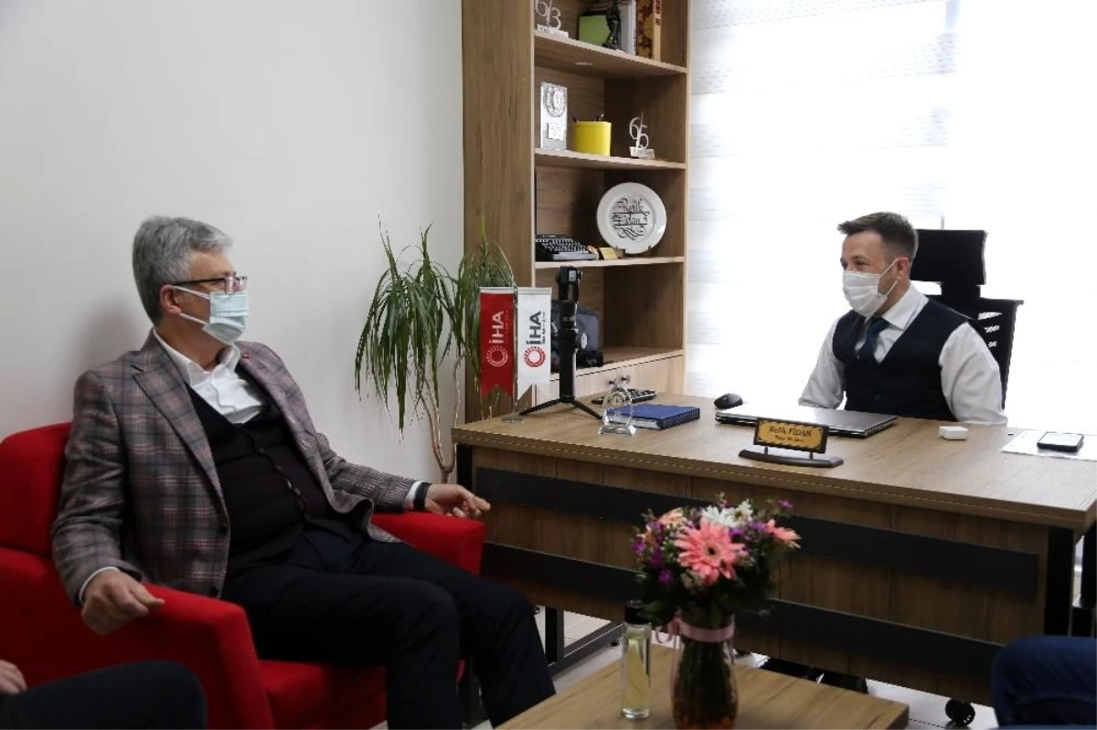 AK Parti İl Başkanı Mehmet Ellibeş İHA\'yı ziyaret etti