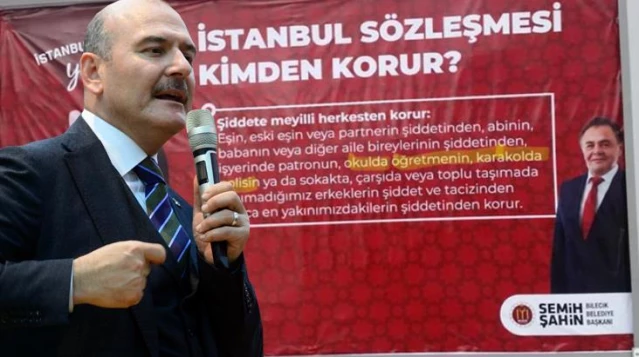 Bakan Soylu: O afişler kaldırıldı, belediye başkanı hakkında da soruşturma başlatıldı