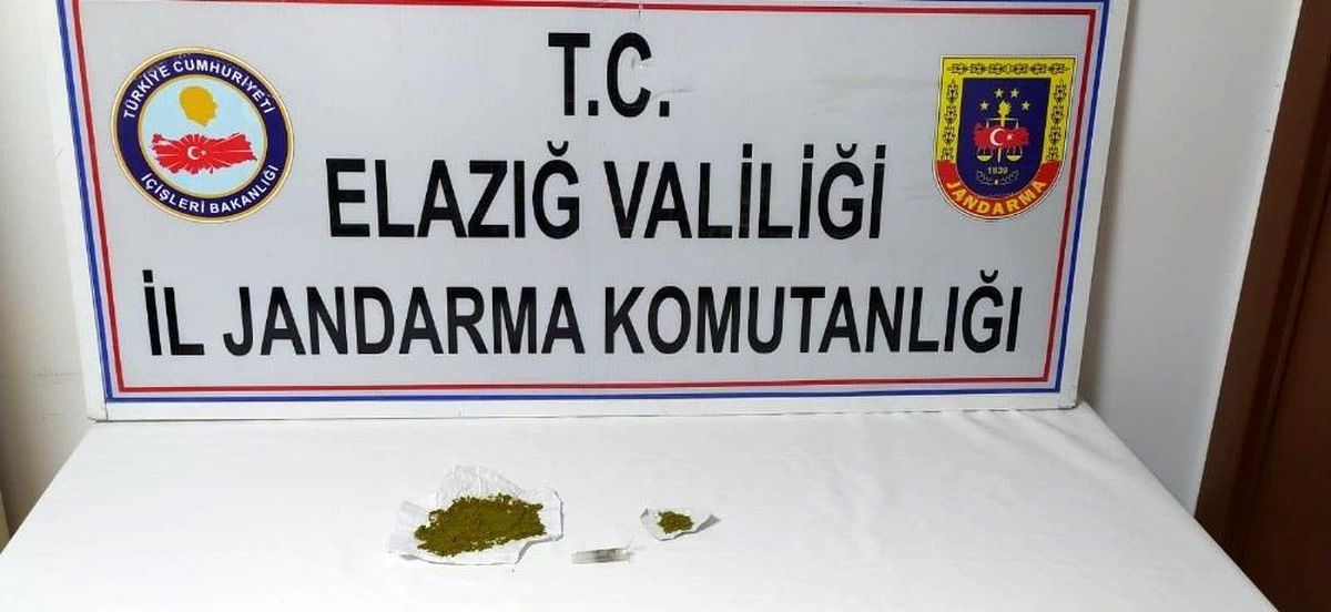 Elazığ\'da uyuşturucu ile mücadele: 2 gözaltı