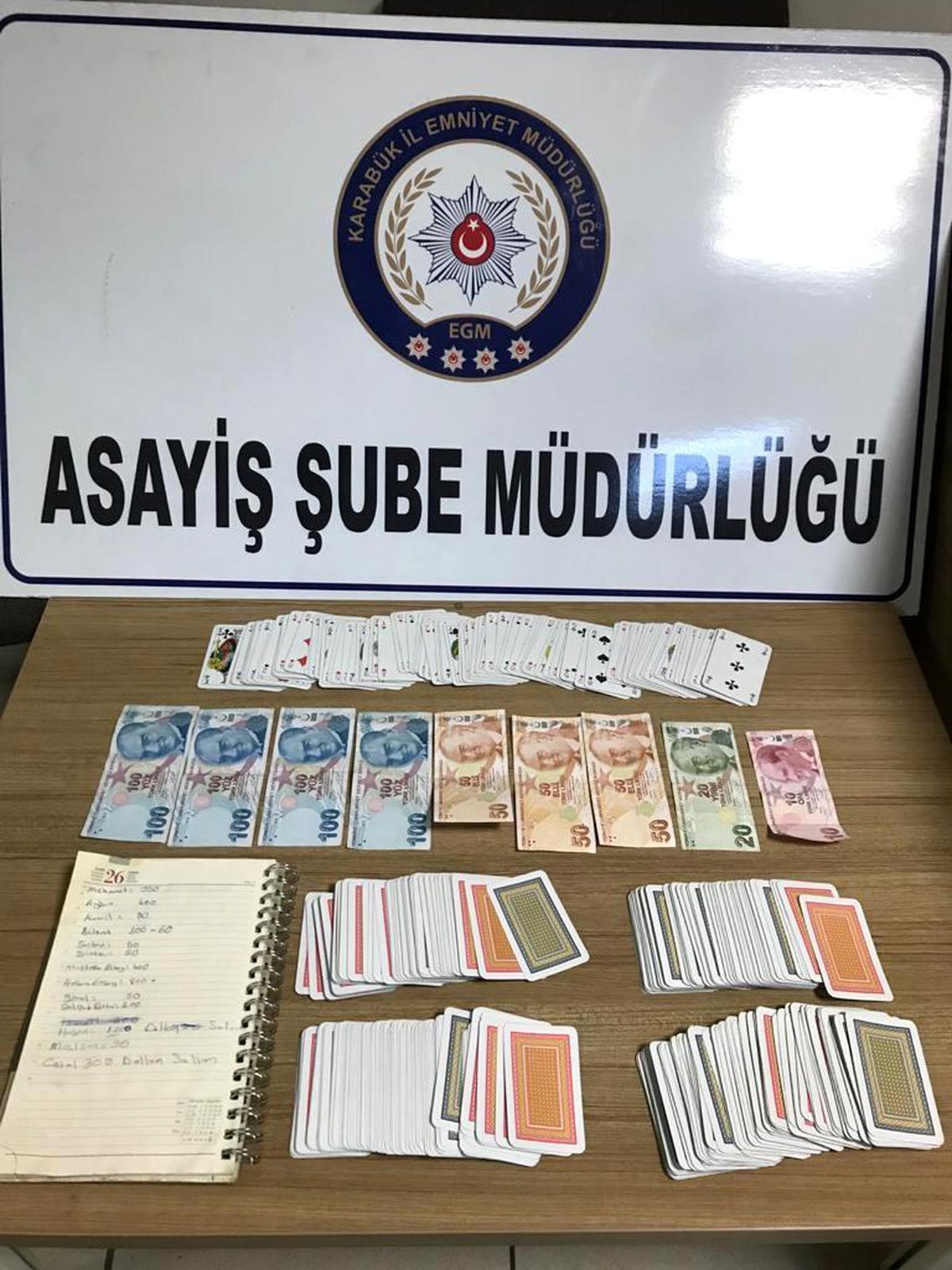Karabük\'te işyeri kumarhaneye çevrildi, 4 kişi suçüstü yakalandı