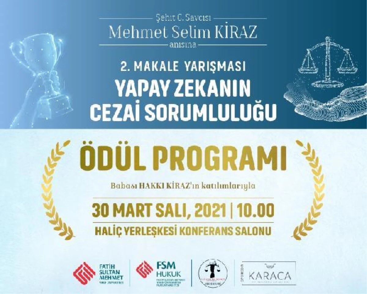 Son Dakika | Şehit Cumhuriyet Savcısı Mehmet Selim Kiraz anısına düzenlenen makale yarışması sonuçlandı