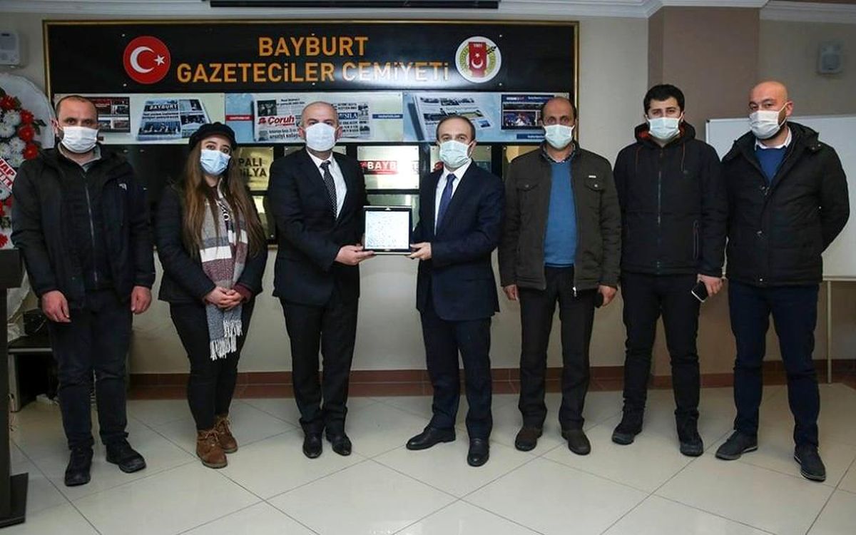 Bayburt Valisi Cüneyt Epcim\'den Gazeteciler Cemiyetine ziyaret
