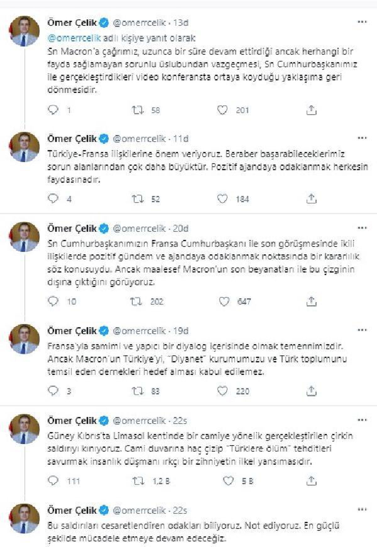 AK Parti\'li Çelik: Macron\'un Diyanet\'i hedef alması kabul edilemez