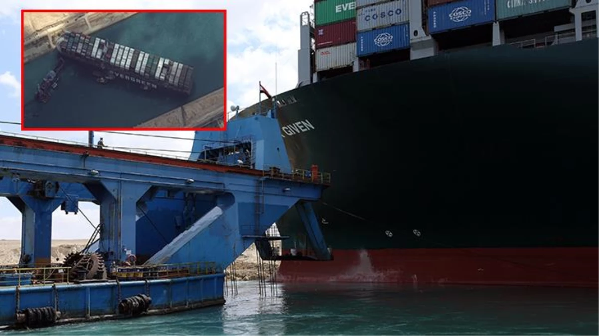 Dünya ticaretinde krize neden oldu! Süveyş Kanalı\'nda sıkışan geminin bugün yüzdürülmesi bekleniyor