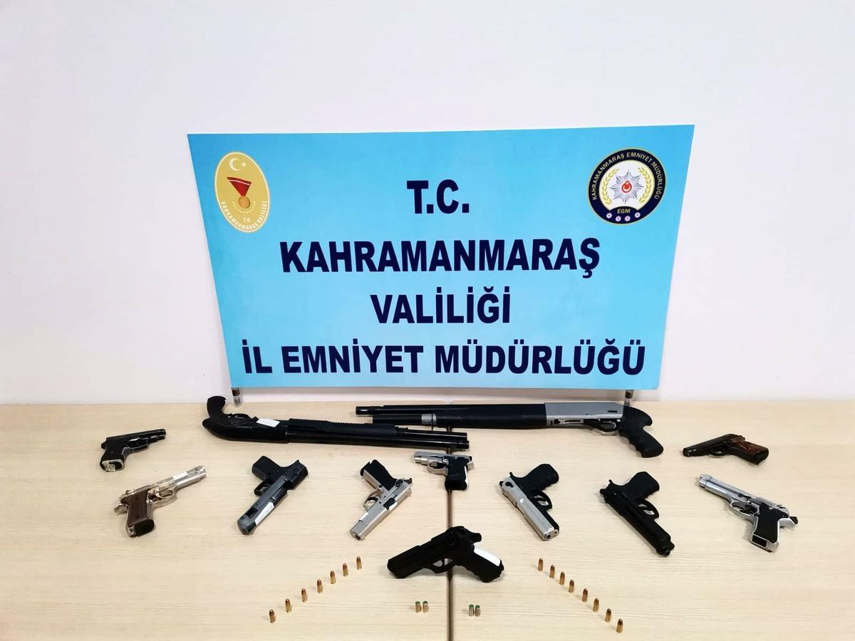 Kahramanmaraş\'ta 19 silah ele geçirildi