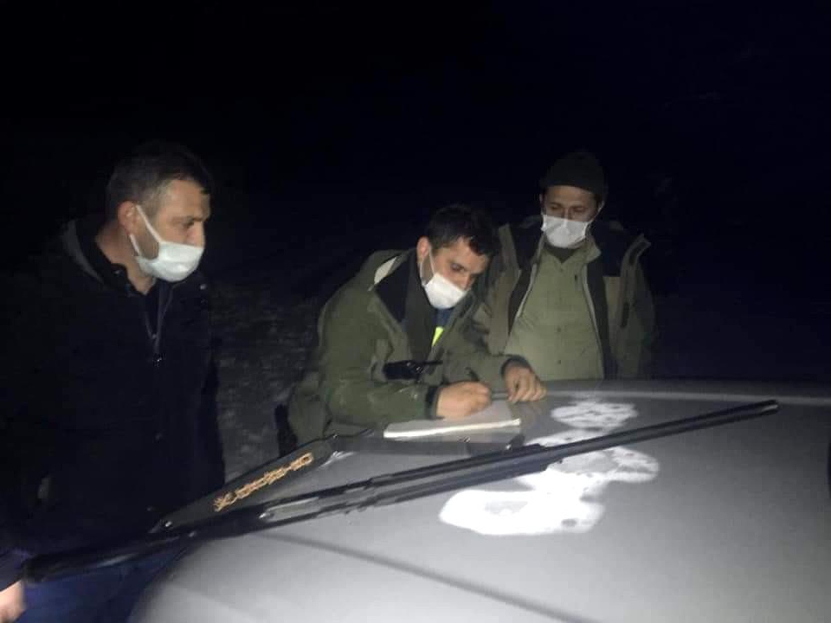 Türkeli\'de gece avcılığı yapan 3 kişiye ceza