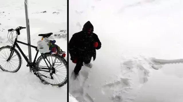 Yol kenar�nda b�rakt��� bisiklet hayat�n� kurtard�