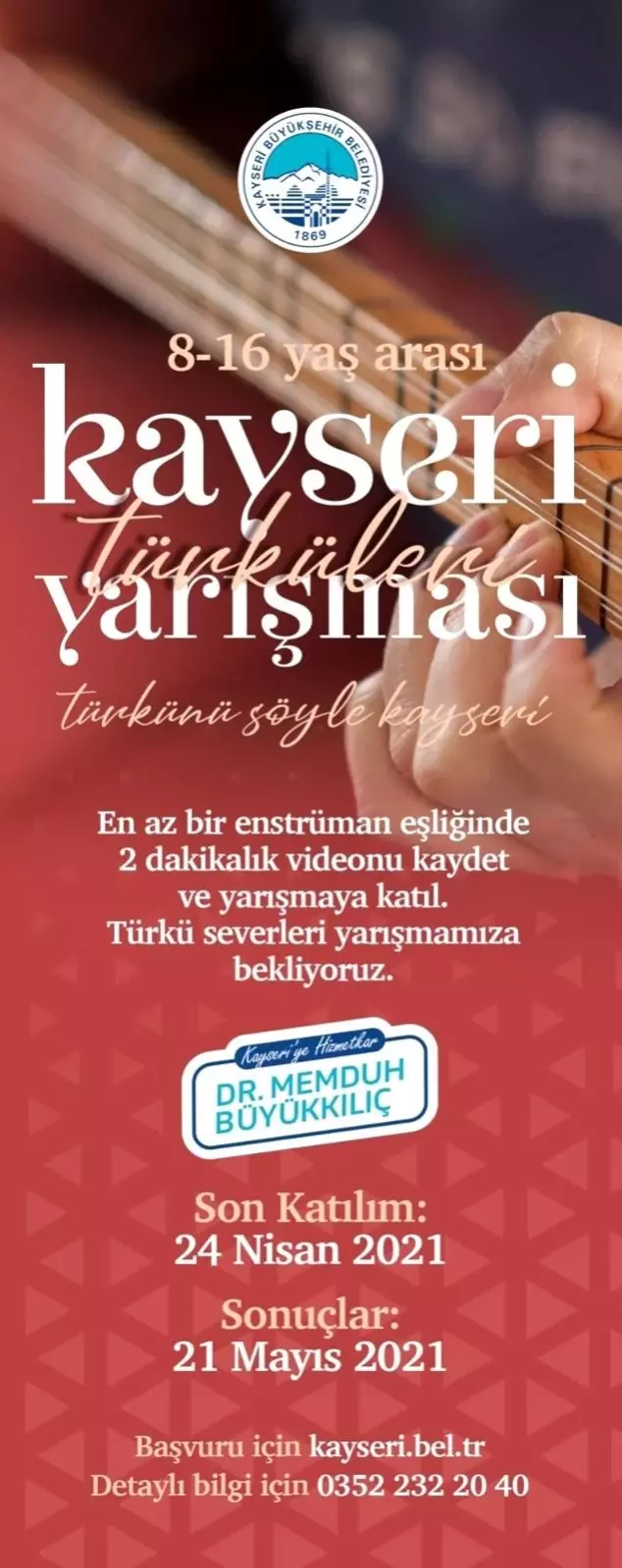 buyuksehir in kayseri turkuleri yarismasi na basvurular sunuyor son dakika