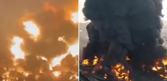 Endonezya'da petrol rafinerisinde patlama! Alevler gökyüzünü kapladı, 5'i ağır 20 kişi yaralandı