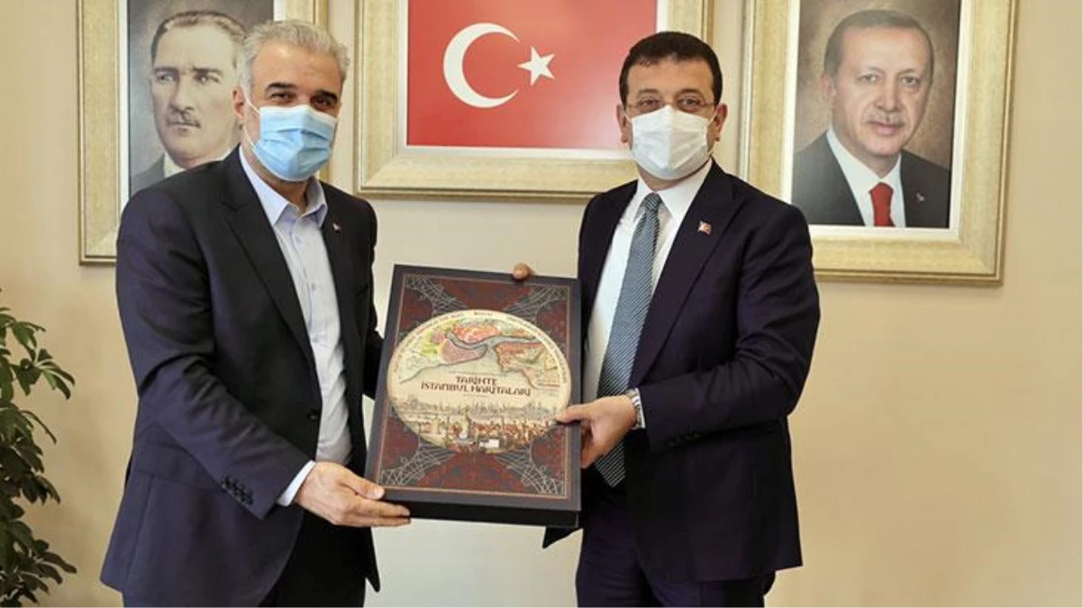 İBB Başkanı İmamoğlu\'ndan AK Parti İstanbul İl Başkanı Kabaktepe\'ye ziyaret