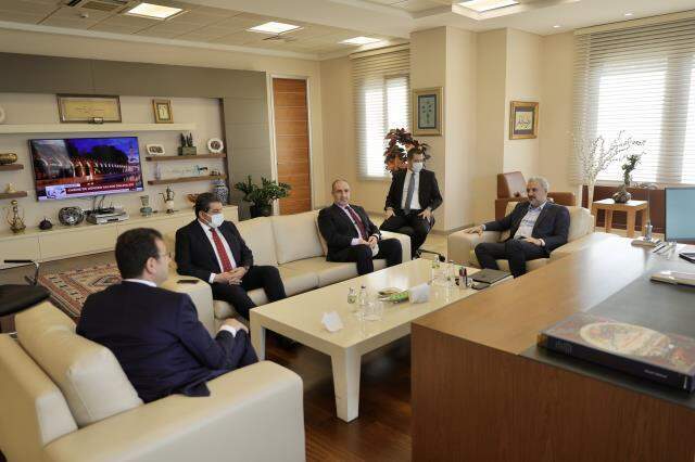 İBB Başkanı İmamoğlu'ndan AK Parti İstanbul İl Başkanı Kabaktepe'ye ziyaret