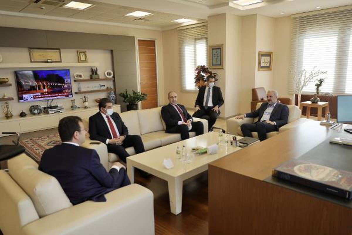 İBB Başkanı İmamoğlu\'ndan AK Parti İstanbul İl Başkanı Kabaktepe\'ye ziyaret