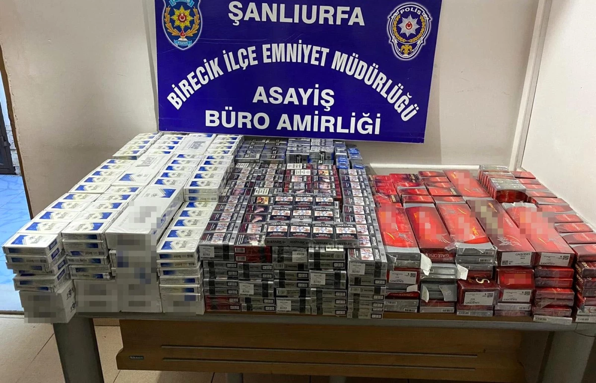 Şanlıurfa\'da gümrük kaçağı bin 760 paket sigara ele geçirildi