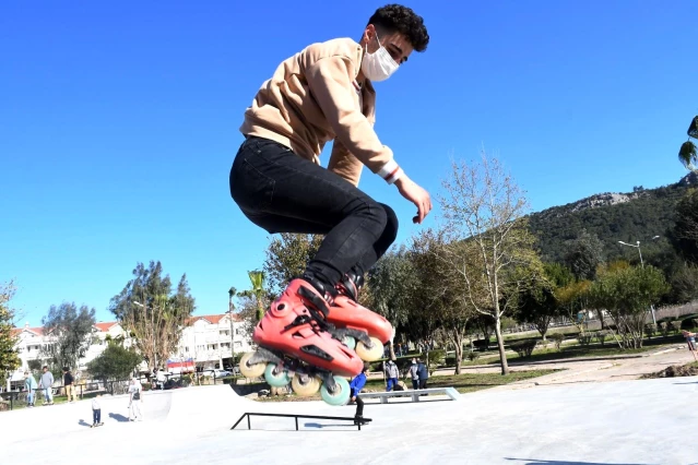 Skate Park'a gençlerden yoğun ilgi, System.String[]