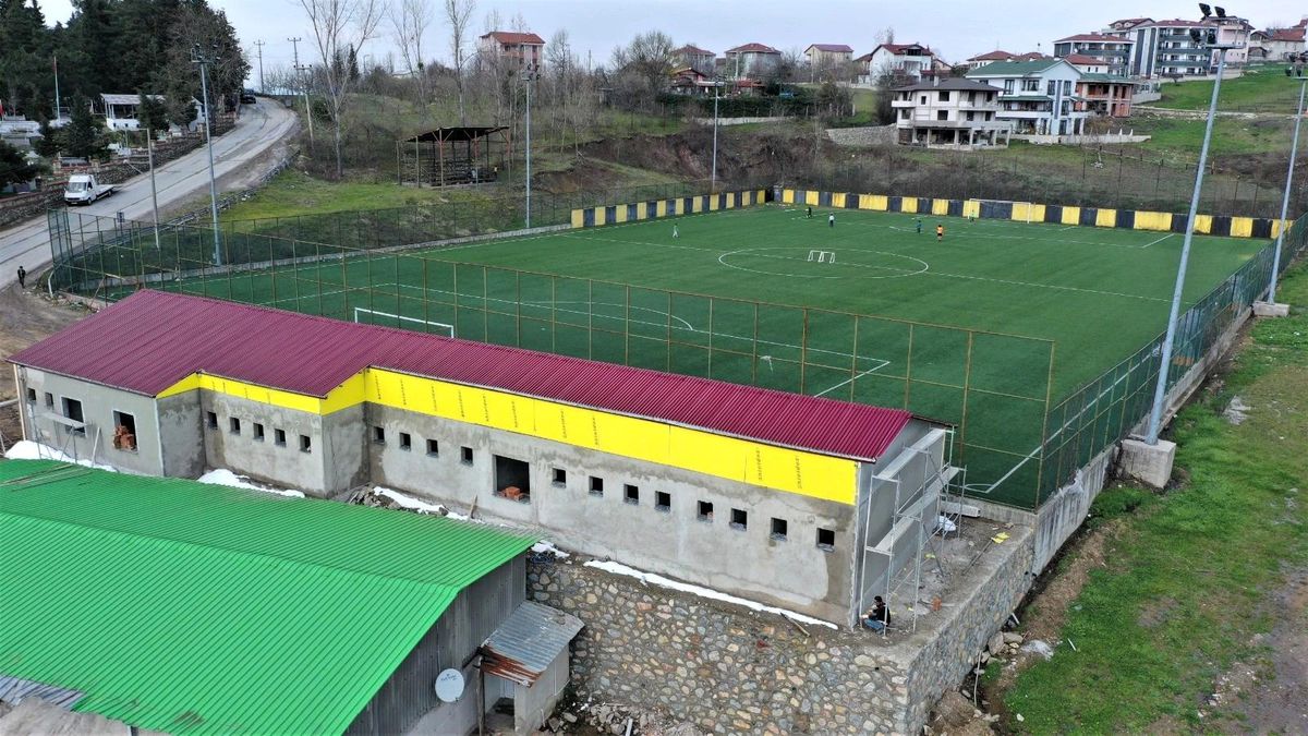 Spor tesisinin yapımına sona gelindi