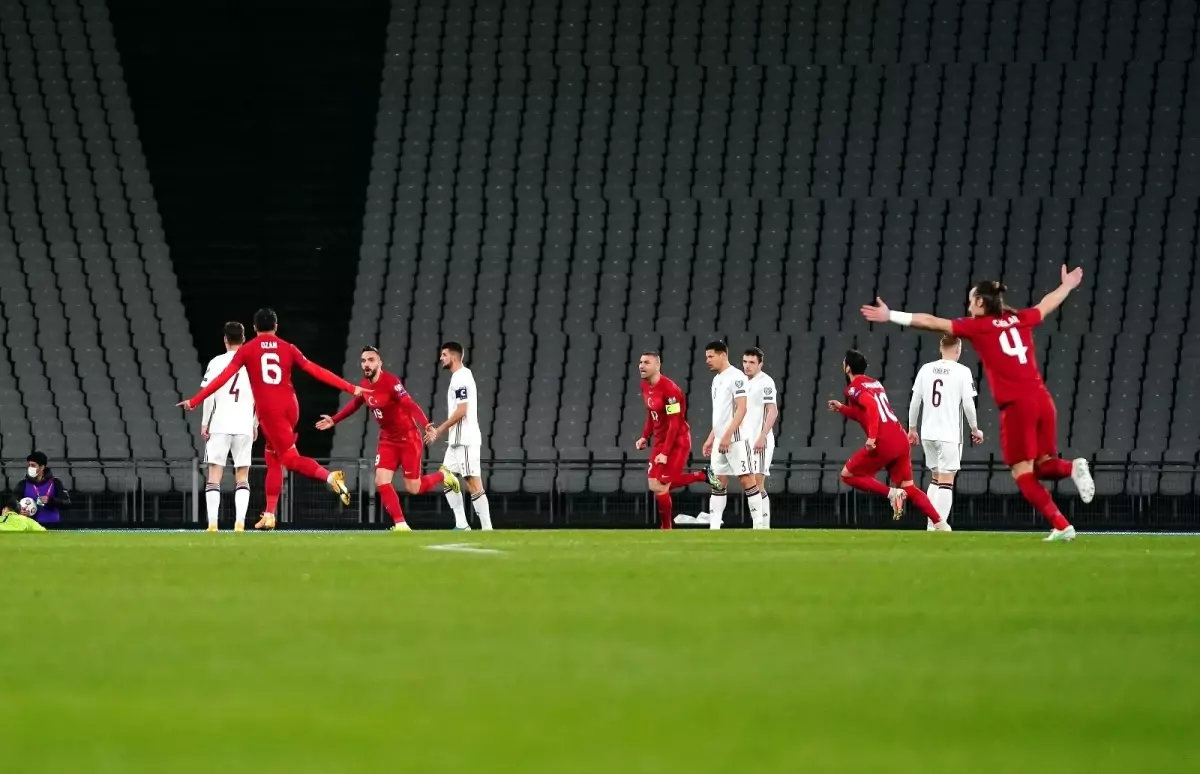 2022 FIFA Dünya Kupası Avrupa Elemeleri: Türkiye: 2 - Letonya: 1 (İlk yarı)