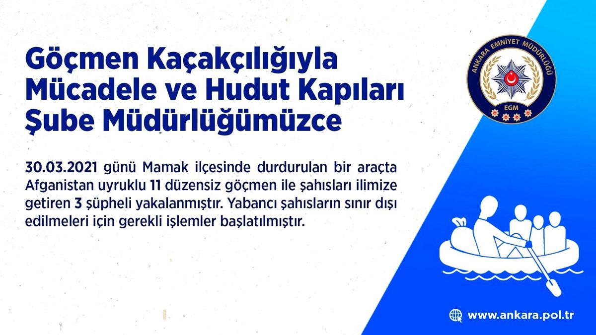 Son dakika haberi | Başkent\'te 11 kaçak göçmen yakalandı