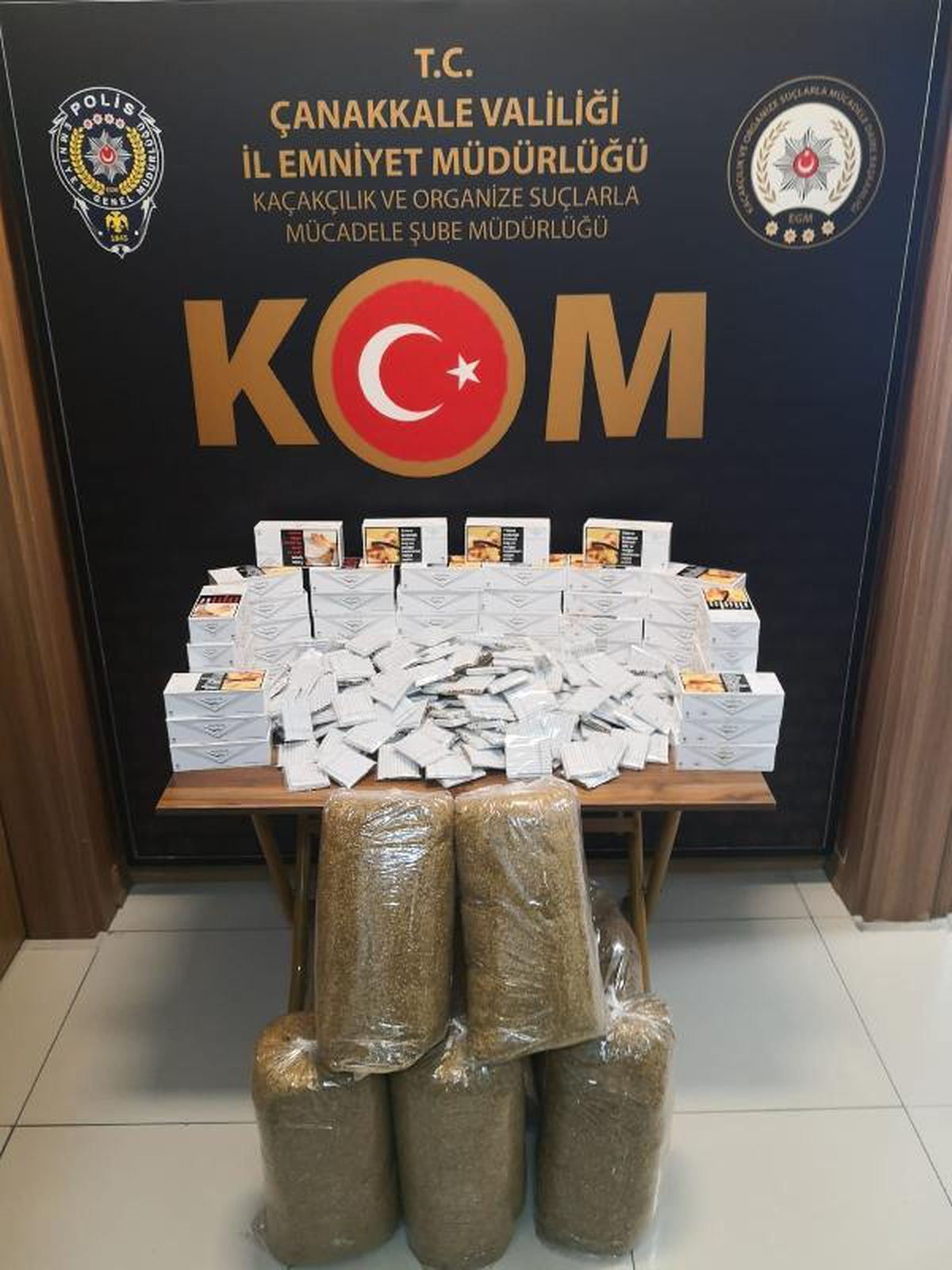 Çanakkale\'de kaçak tütün operasyonu