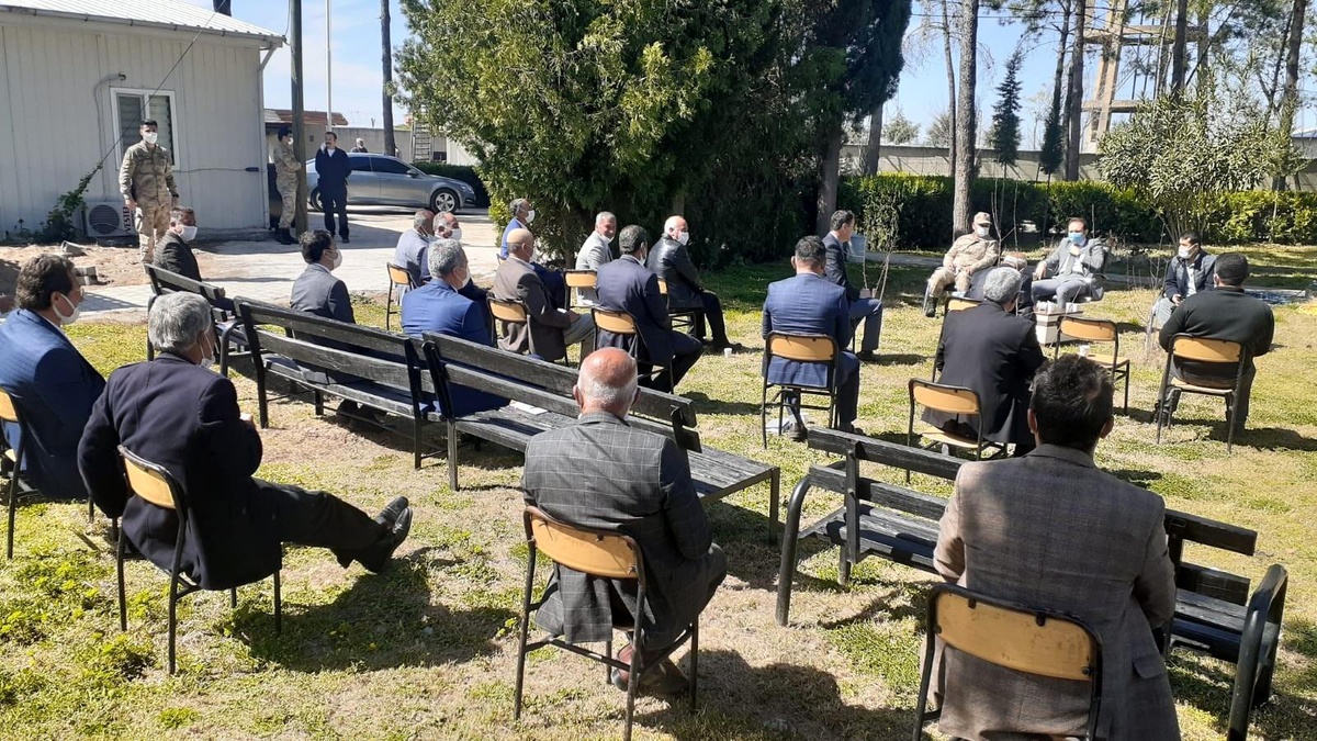 Samsat\'ta açık havada toplantı yapıldı