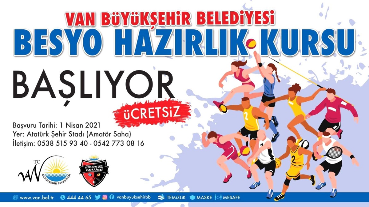 Van Büyükşehir Belediyesinin BESYO kursları başlıyor