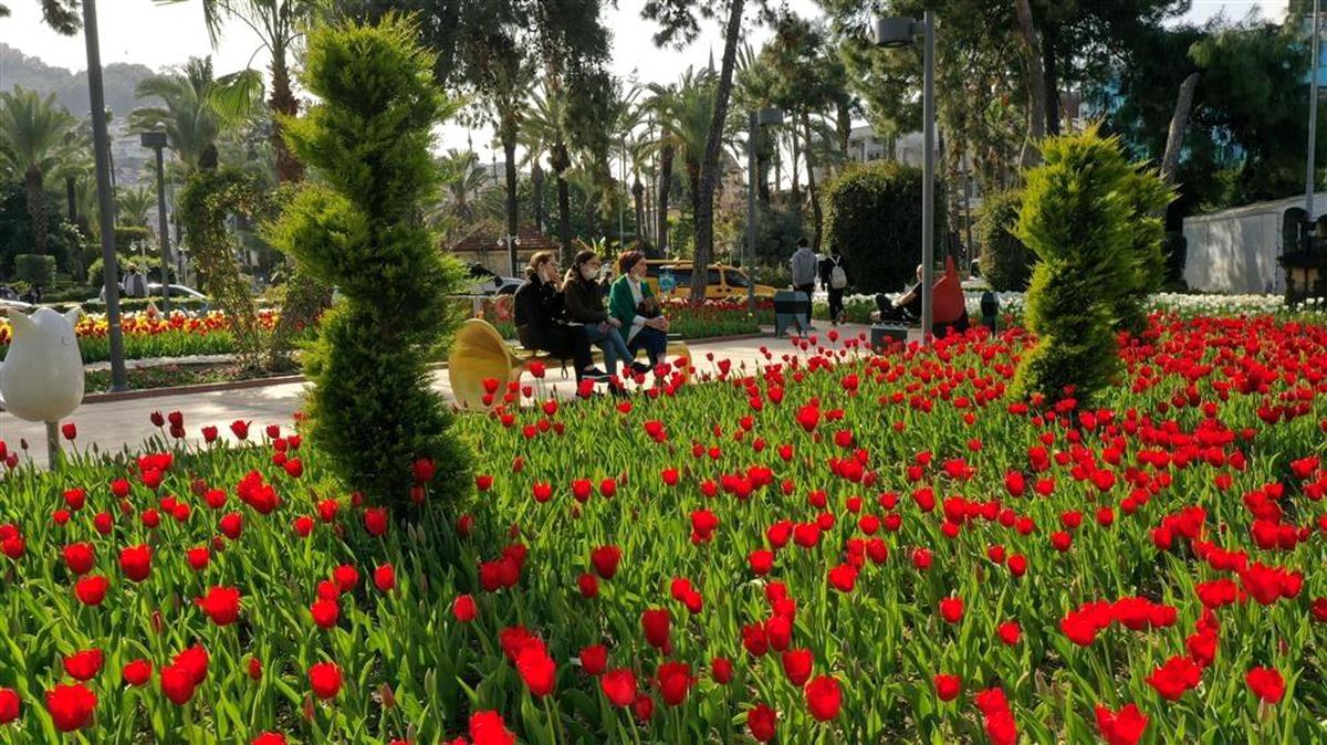 Alanya\'ya bahar geldi