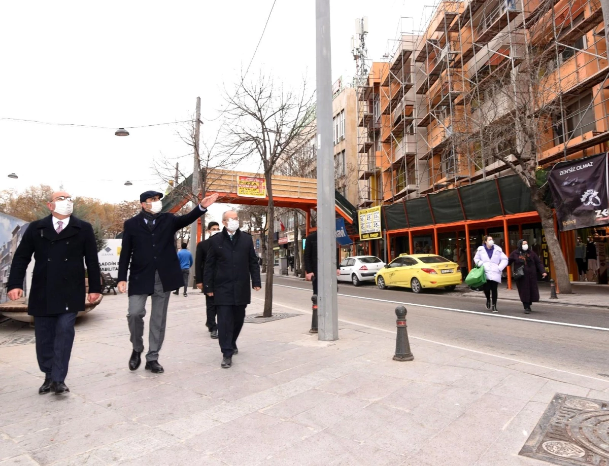 Başkanlar Alaaddin cephe sağlıklaştırma çalışmalarını inceledi