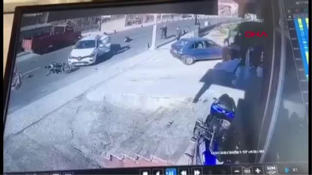 Beykoz\'daki feci motosiklet kazası kamerada